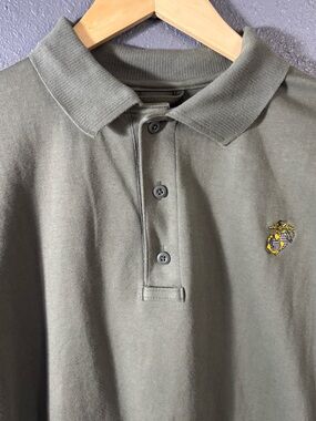 Tru-Spec Men's Olive Green Performance Polo  with Embroidered Crest